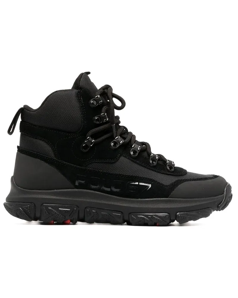 Ralph Lauren Hiking-Boots mit Kontrasteinsätzen - Schwarz Schwarz