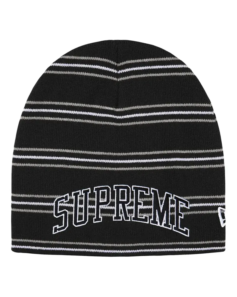 Supreme Being x New Era gestreifte Beanie - Schwarz Schwarz