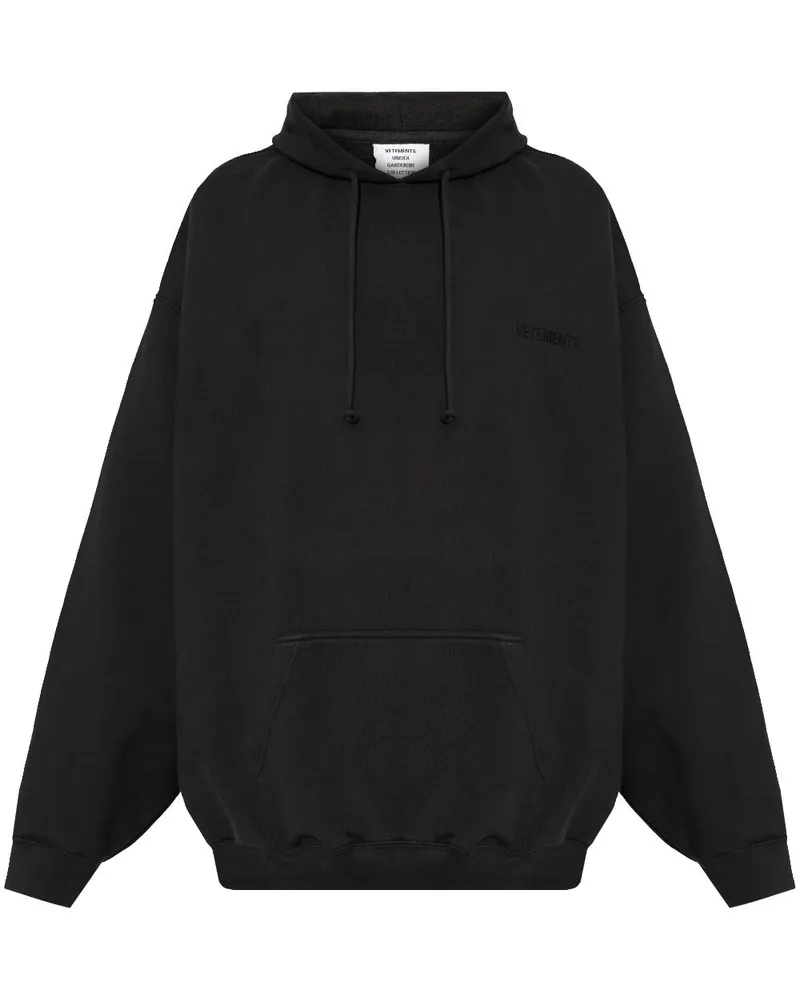 VETEMENTS Sweatshirt mit Logo - Schwarz Schwarz