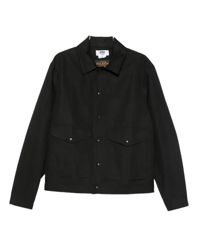 Junya Watanabe patch-pocket overshirt - Schwarz Schwarz