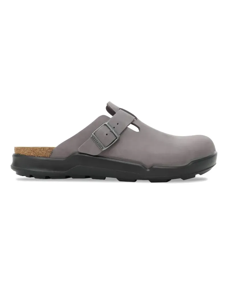 Birkenstock Boston Crosstown oiled leather mules - Grau Grau