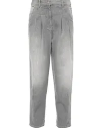 Peserico Klassische Tapered-Jeans Grau