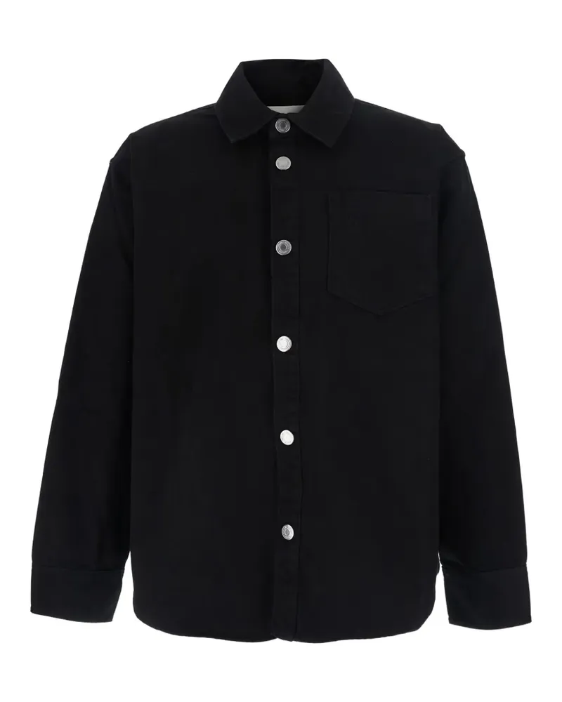 AMI Paris Ami de Coeur denim shirt - Schwarz Schwarz