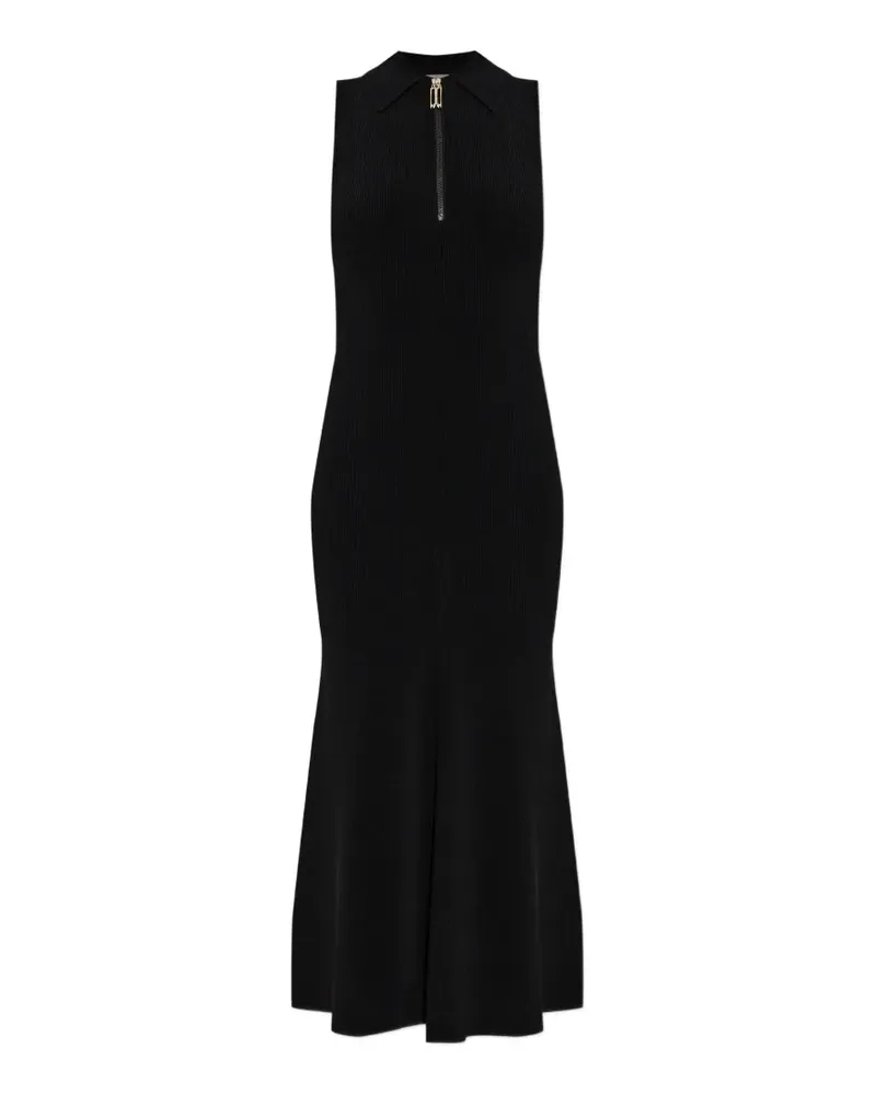 Victoria Beckham zip-fastening midi dress - Schwarz Schwarz