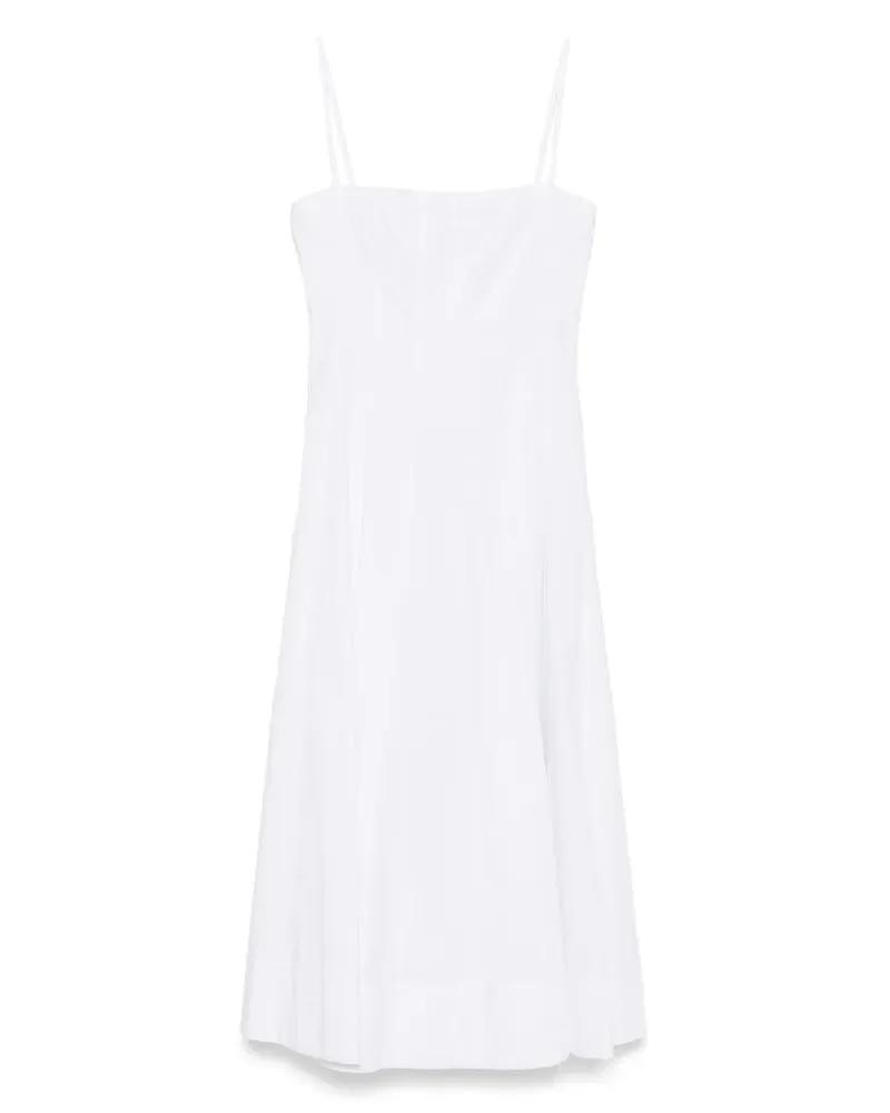 STAUD Wylie Midikleid - Weiß Weiß