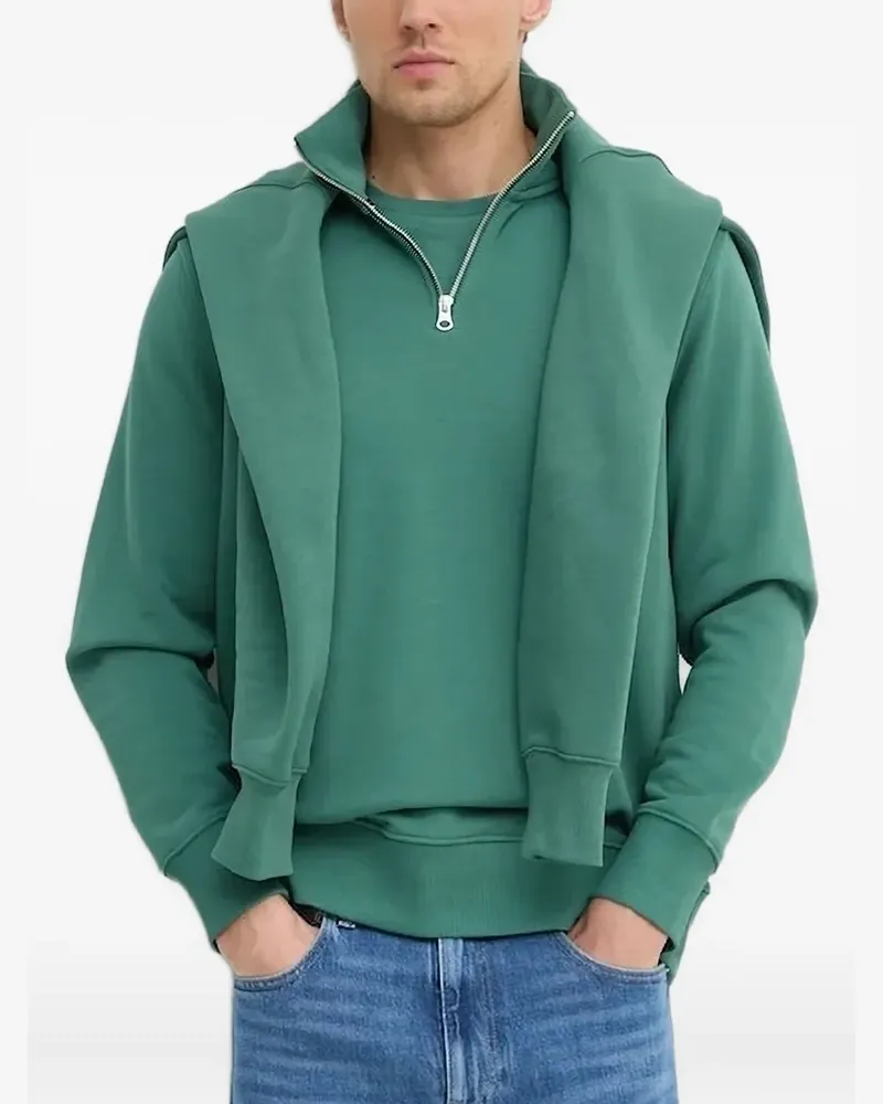 Gant Sweatshirt mit Reißverschluss - Grün Grün