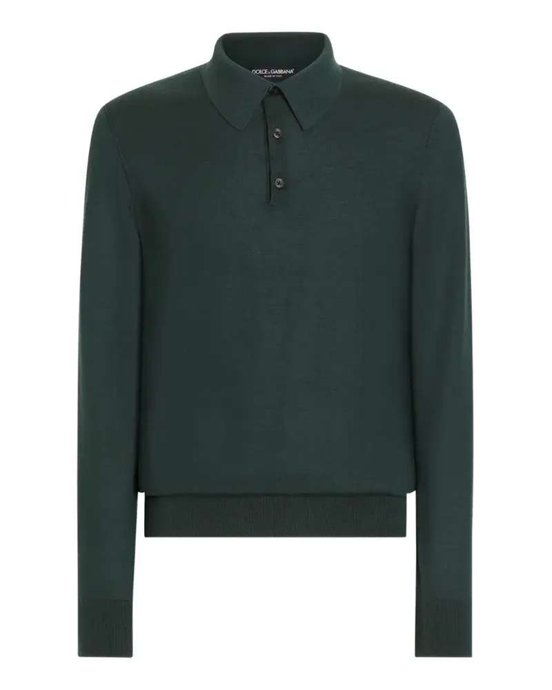Dolce & Gabbana Poloshirt aus Kaschmir - Grün Grün