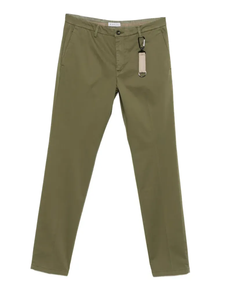 Manuel Ritz Skinny-Hose mit Gürtelschlaufen - Grün Grün