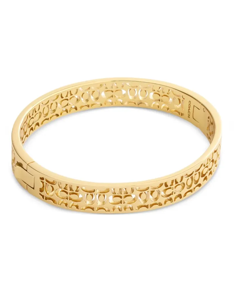 Coach patterned bangle - Gold Gold