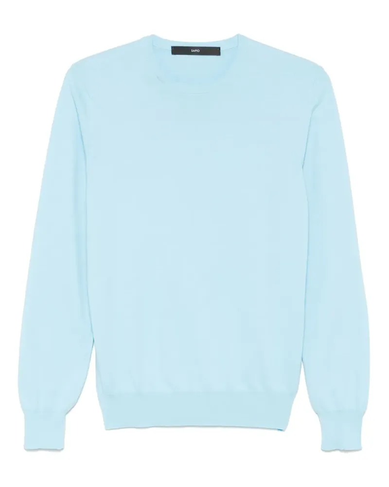 Sapio Fein gestricktes T-Shirt - Blau Blau