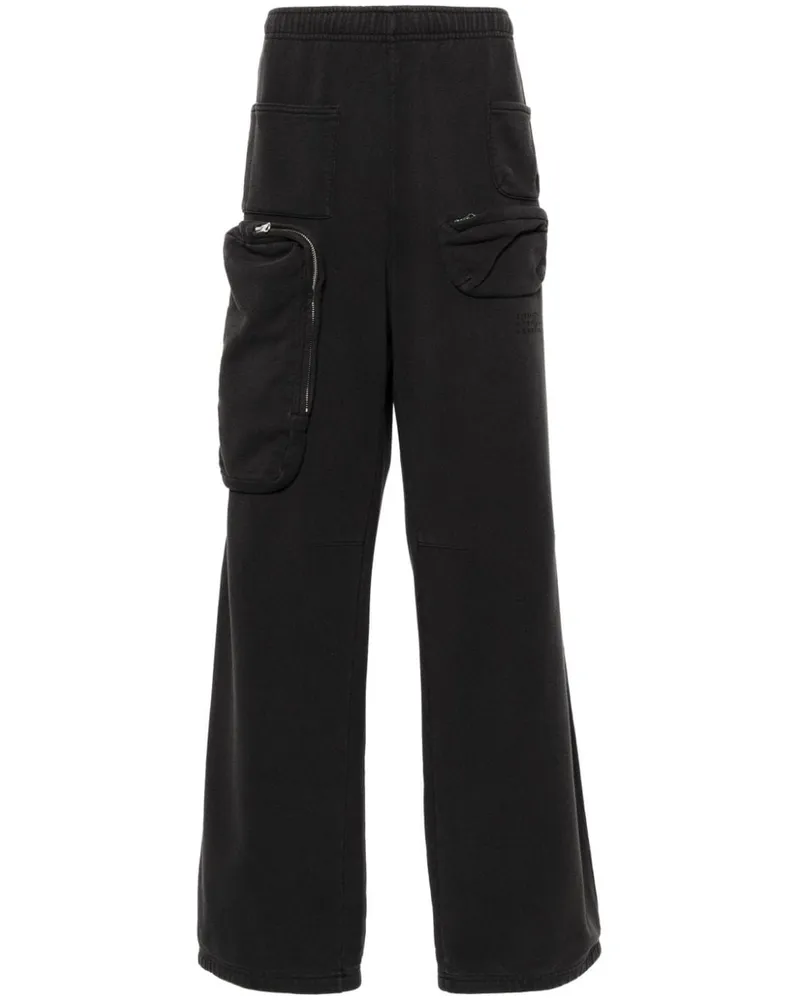 Maison Margiela Jogginghose mit Nummern-Print - Schwarz Schwarz