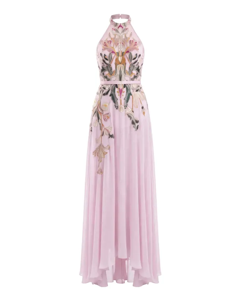 Saiid Kobeisy embroidered maxi evening dress - Rosa Rosa