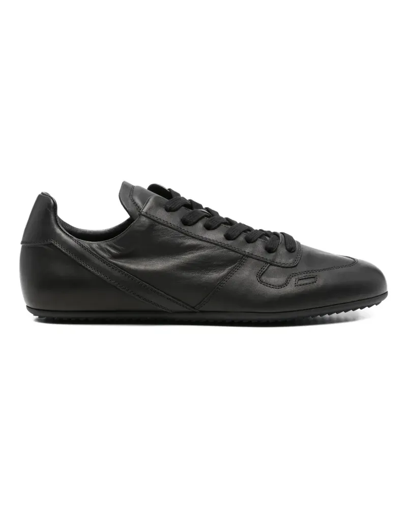 Rick Owens leather sneakers - Schwarz Schwarz