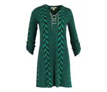 Kleid mit Ketten - Grün