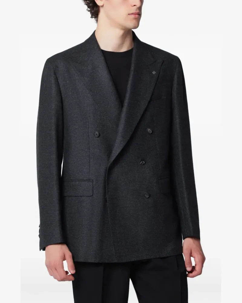 Tagliatore Doppelreihige Jacke - Grau Grau