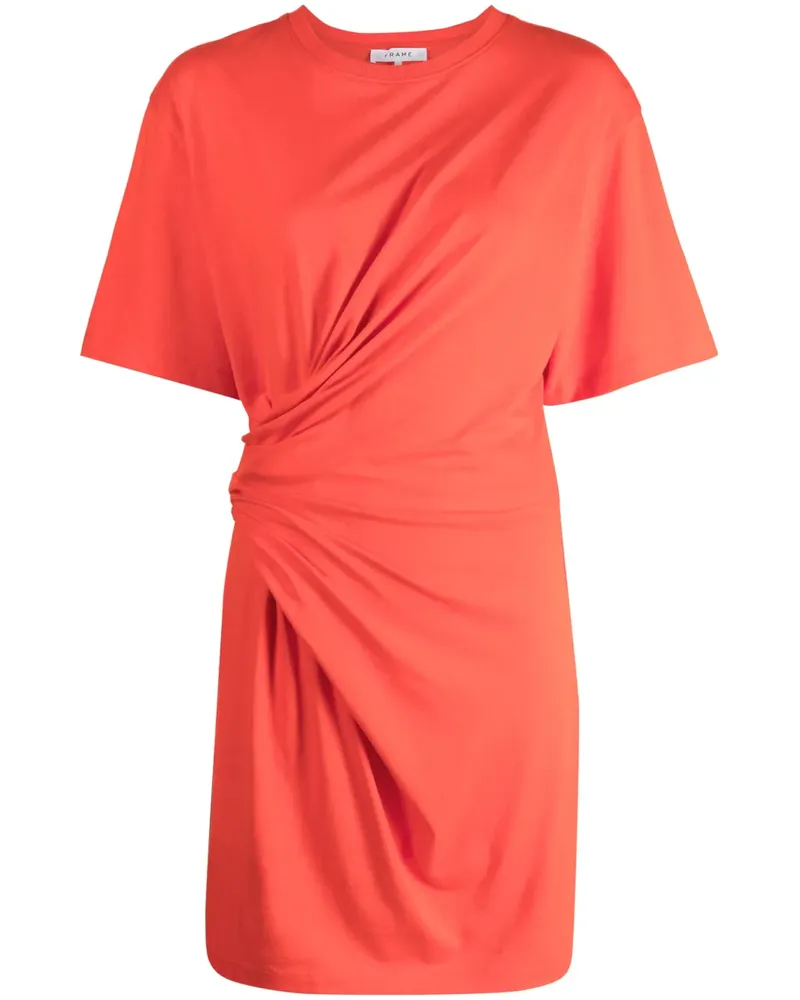 Frame Denim Gerafftes Minikleid - Rot Rot