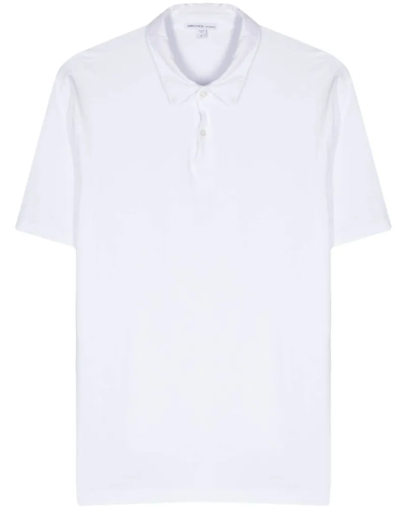 James Perse Poloshirt aus Jersey Weiß