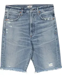 Citizens of humanity Ausgefranste Natalia Jeans-Shorts Blau