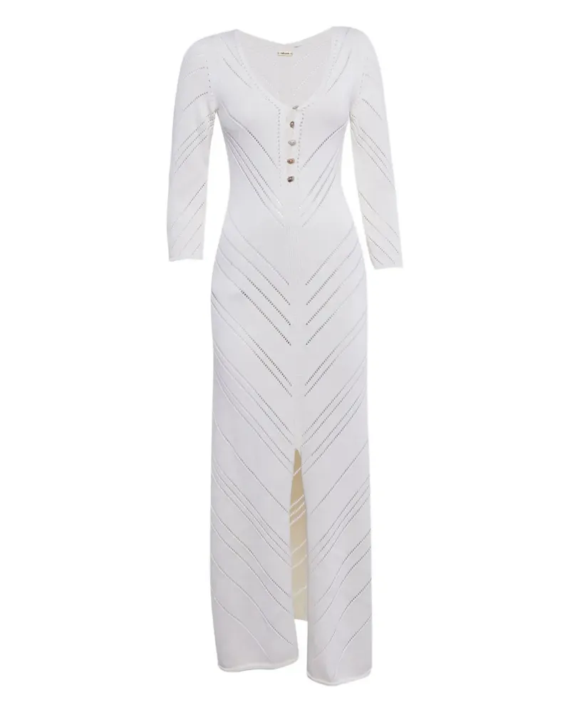 Cult Gaia geometric-pattern maxi dress - Weiß Weiß