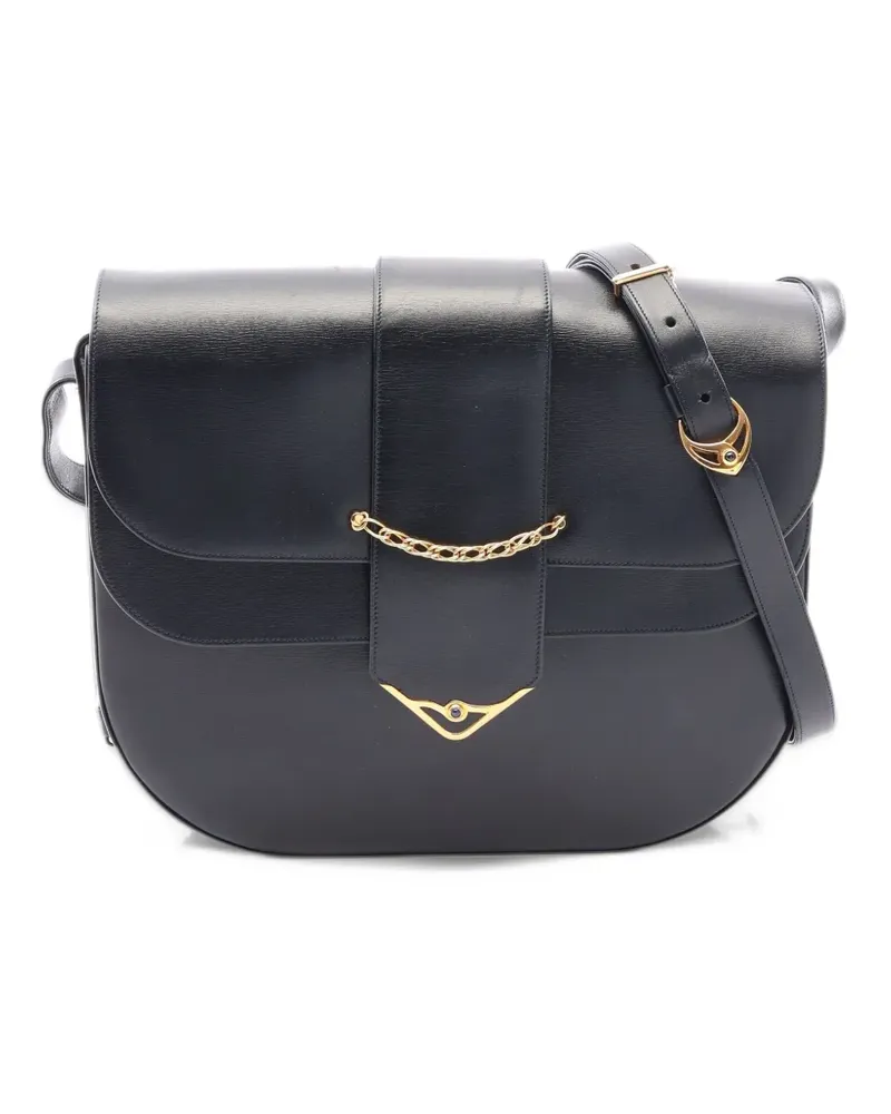 Cartier 2010s Sapphire Line Schultertasche - Blau Blau