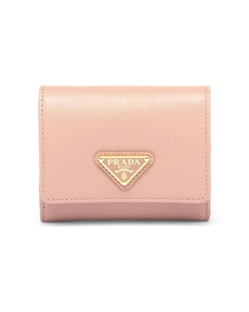 Prada Portemonnaie aus Saffiano-Leder - Rosa Rosa