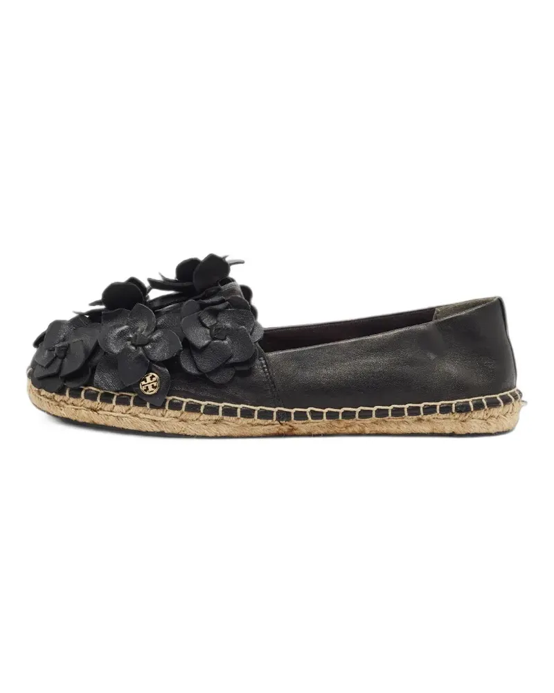 Tory Burch Blossom Ballerinas mit Blumenapplikation - Schwarz Schwarz