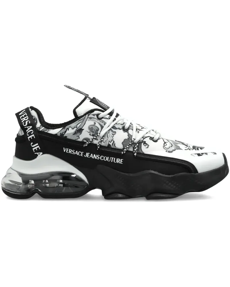 Versace Jeans Sneakers mit Barock-Print - Weiß Weiß