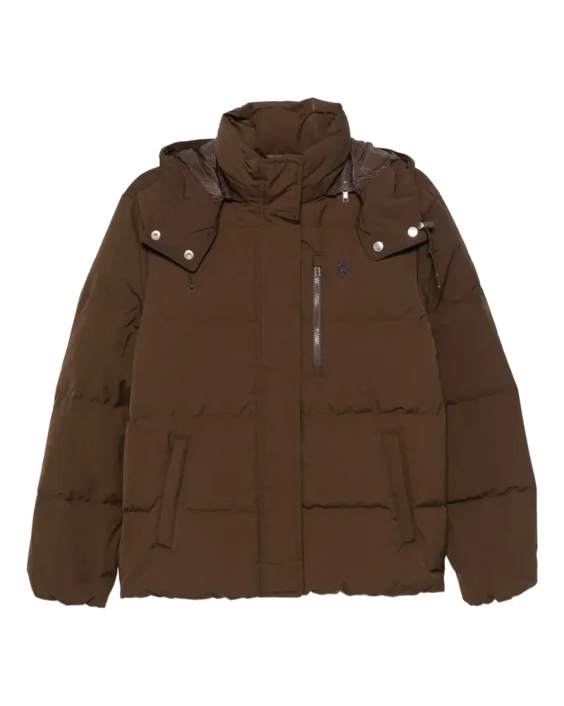 Ralph Lauren Gesteppte Kapuzenjacke - Braun Braun