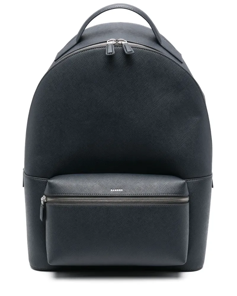Sandro Rucksack mit Logo-Prägung - Blau Blau