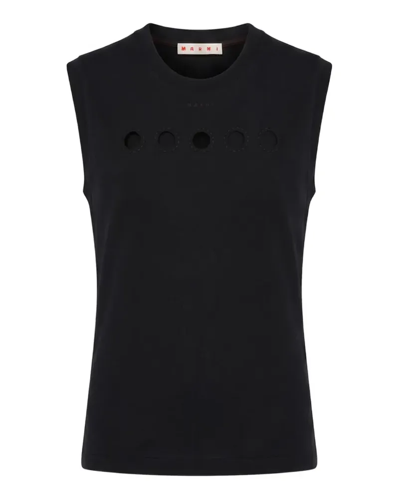 Marni cut-out tank top - Schwarz Schwarz