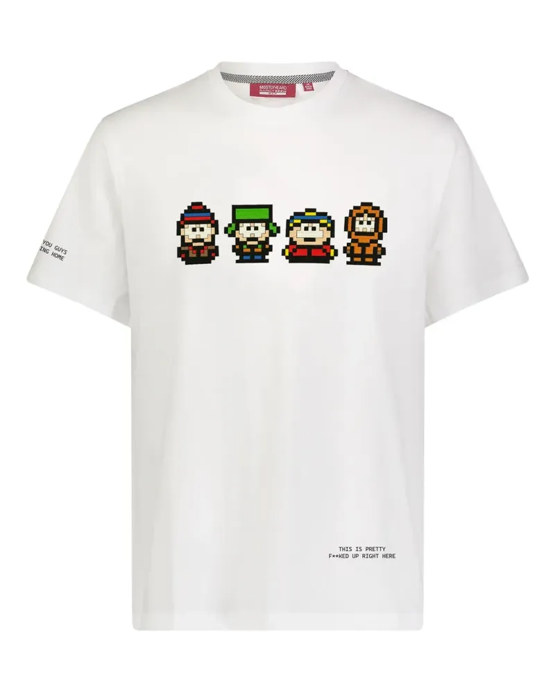 Mostly Heard Rarely Seen 8-Bit T-Shirt mit grafischem Print - Weiß Weiß