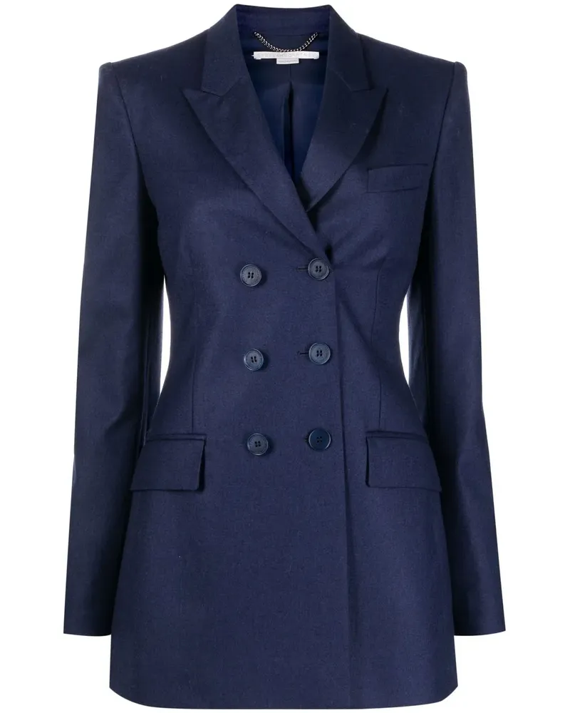 Stella McCartney Doppelreihiger Blazer - Blau Blau