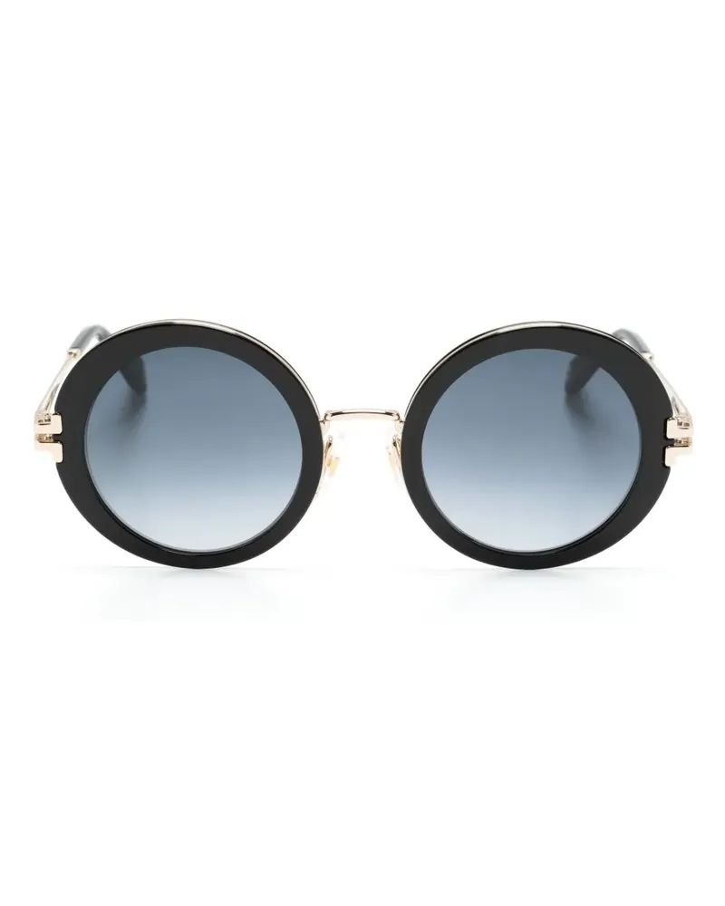 Marc Jacobs Sonnenbrille mit rundem Gestell - Schwarz Schwarz