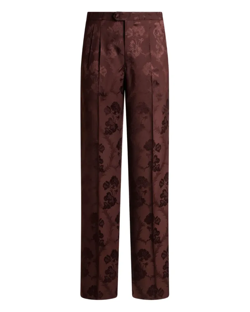Etro Hose mit Jacquardmuster - Rot Rot