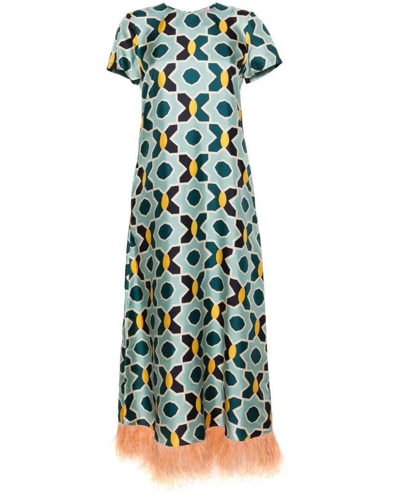 La DoubleJ Kleid mit geometrischem Print - Blau Blau