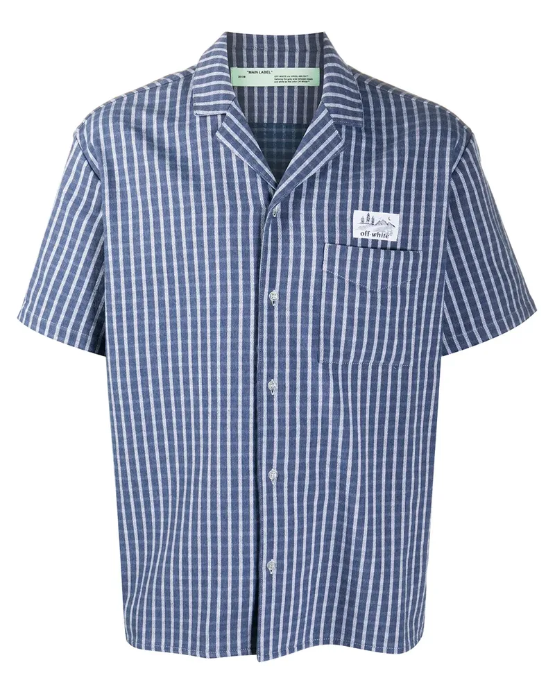 OFF-WHITE Gestreiftes Hemd - Blau Blau