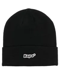 BAPE Strickmütze Schwarz