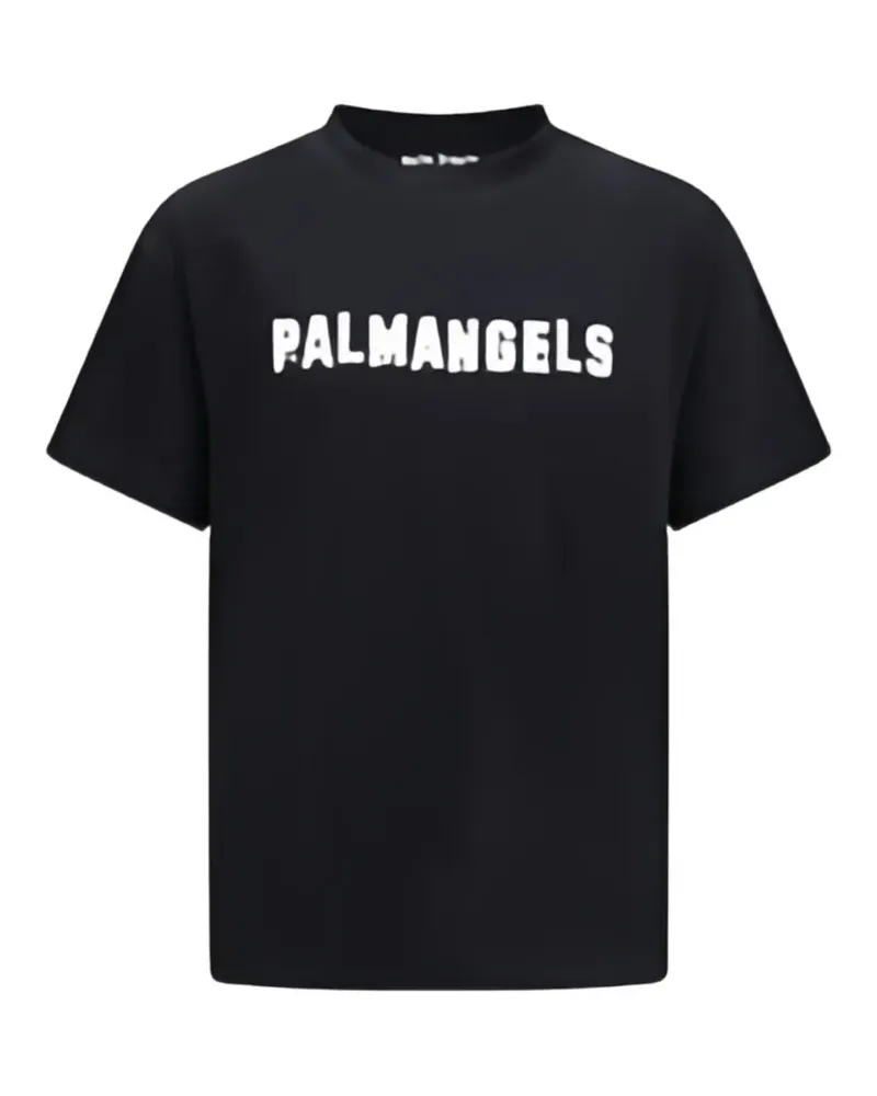 Palm Angels T-Shirt mit Logo-Print - Schwarz Schwarz
