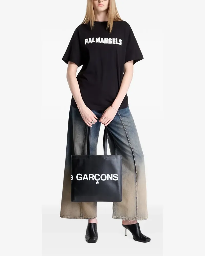 Palm Angels T-Shirt mit Logo-Print - Schwarz Schwarz