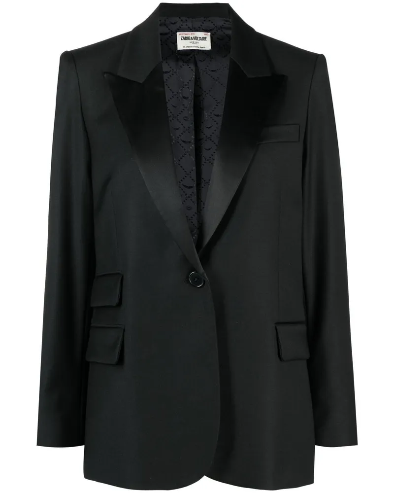 Zadig & Voltaire Einreihiger Blazer - Schwarz Schwarz