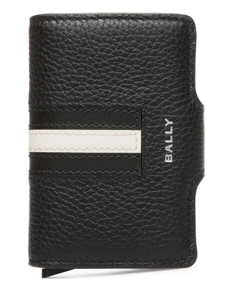 Bally Portemonnaie mit Streifendetail - Schwarz Schwarz