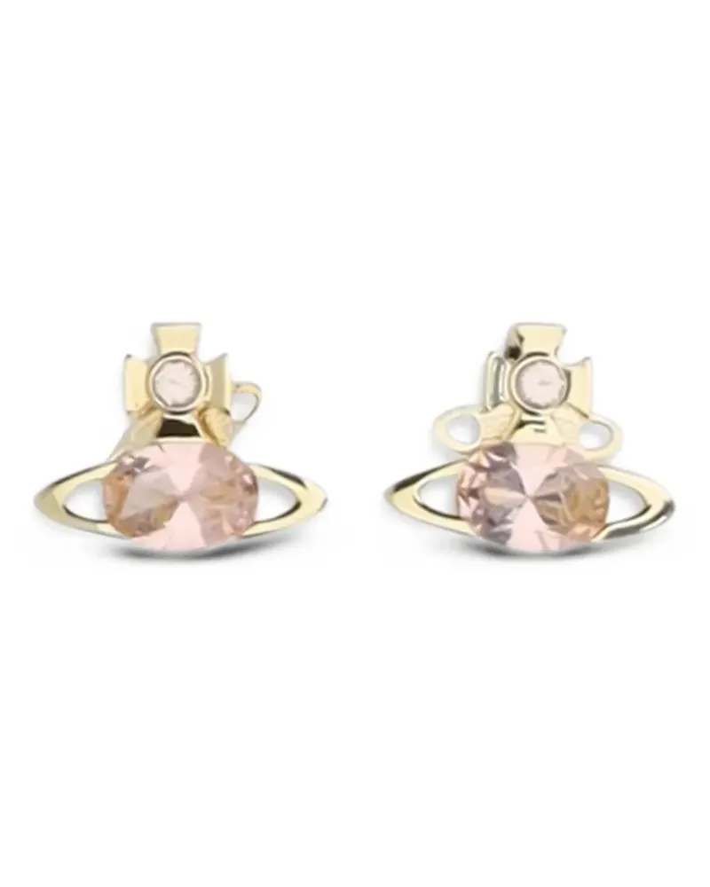 Vivienne Westwood Allie crystal-embelishment earrings - Gold Gold