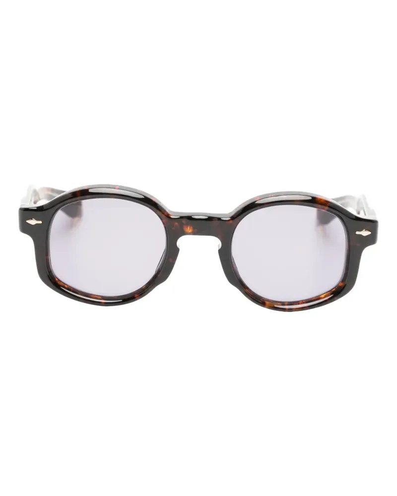 Jacques Marie Mage Petrus round-frame sunglasses - Braun Braun