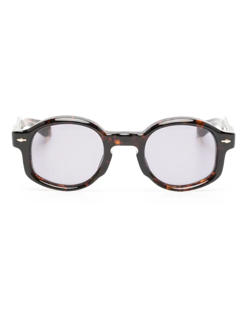Jacques Marie Mage Petrus Sonnenbrille mit rundem Gestell - Braun Braun