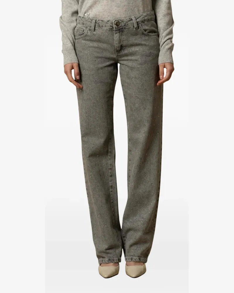 Kocca Demetria embellished straight-leg jeans - Grau Grau
