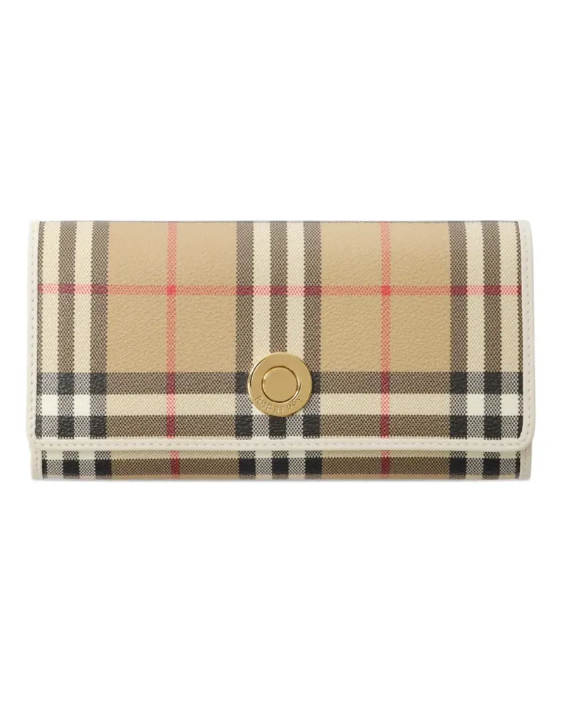 Burberry Kariertes Portemonnaie - Nude Nude