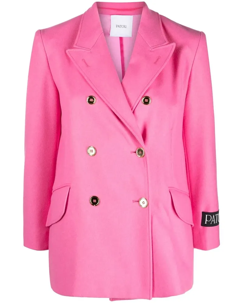 Patou Doppelreihiger Blazer - Rosa Rosa