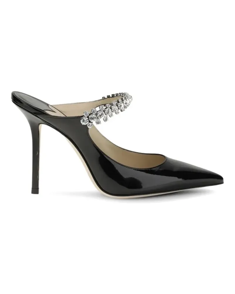 Jimmy Choo Bing crystal-embellished patent leather pumps - Schwarz Schwarz