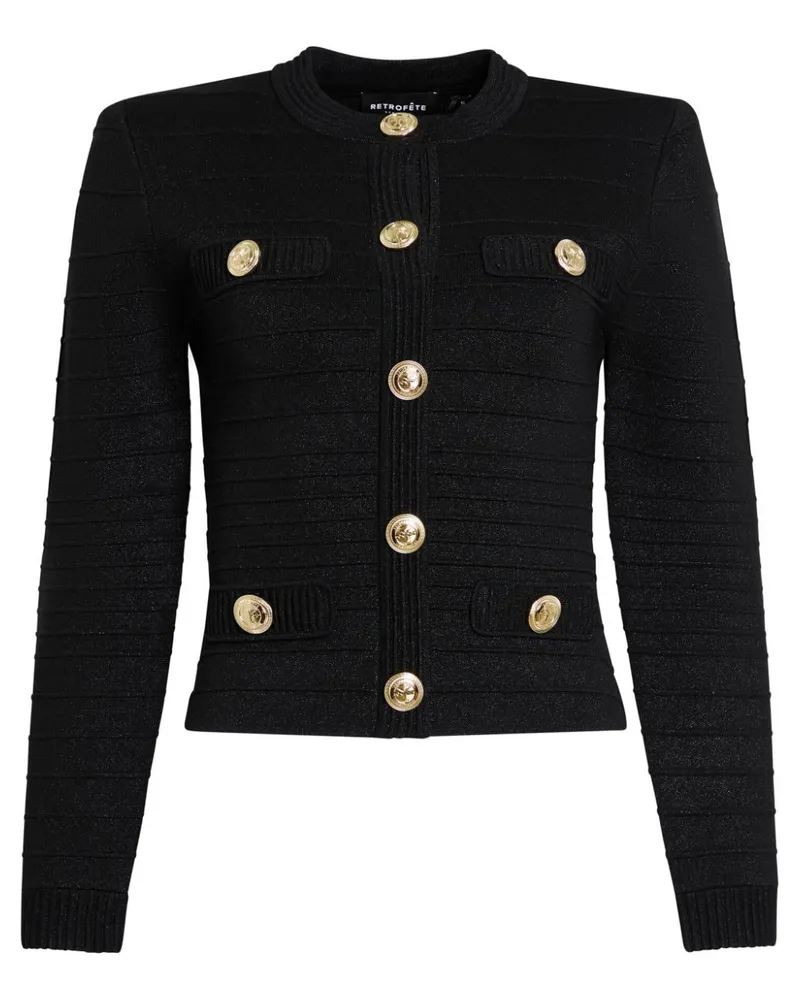 Retrofête Calla Cardigan - Schwarz Schwarz
