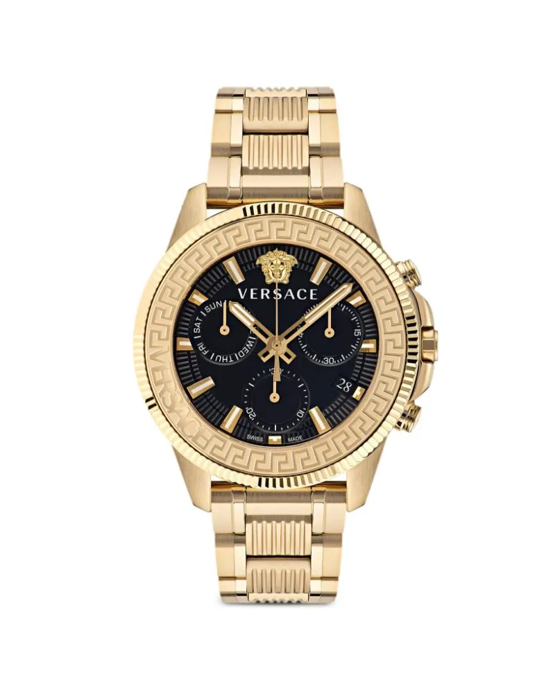Versace Greca Action Chrono 45mm - Schwarz Schwarz